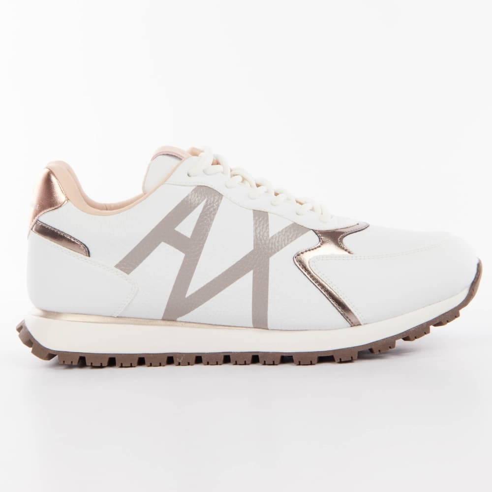 Basket Armani Exchange Eagle AX Femme Blanc